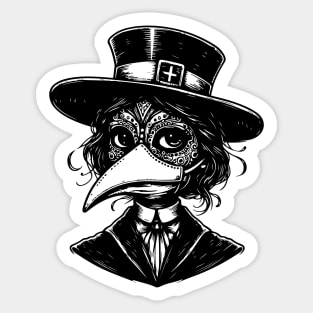 Girl Plague doctor Sticker